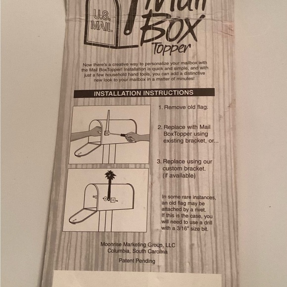 NC State Mailbox Topper Flag Kit | NCAA Logo Red S | New in Package - Picture 2 of 2